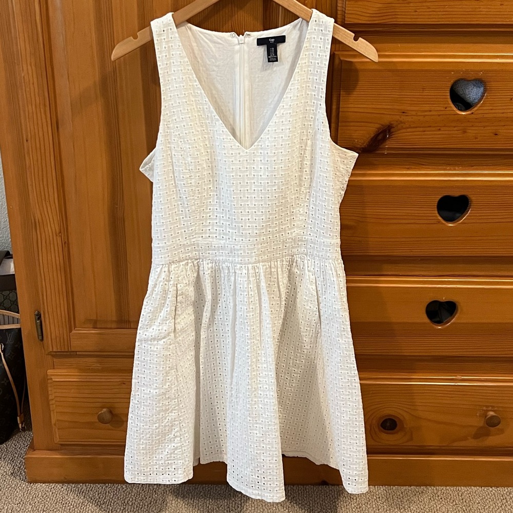 White Eyelet Dress (Gap)
